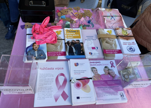 Fotografija 6 - Obilježen Dan ružičaste vrpce u Drnišu