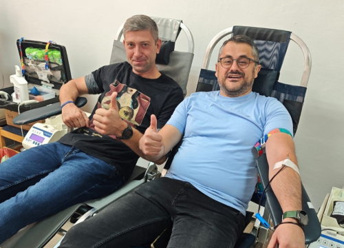 U Kninu održana akcija dobrovoljnog darivanja krvi, dožupan krv darovao po 61. put