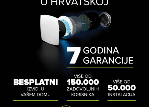 Fotografija 2 - FOTO Do 4 puta dnevno izmijenite kompletan zrak u svom prostoru – bez gubitka temperature, bez vlage, a za cijenu jedne kave godišnje i besplatnu montažu!
