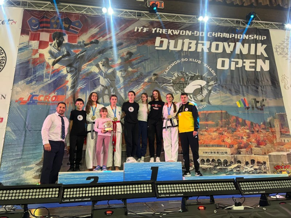 FOTO Taekwondo klub Solaris uspješan na velikom natjecanju u Dubrovniku