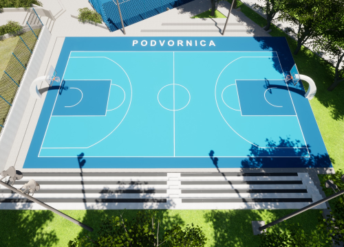 Fotografija 4 - Prijavljen projekt rekonstrukcije košarkaškog igrališta Podvornica u Drnišu